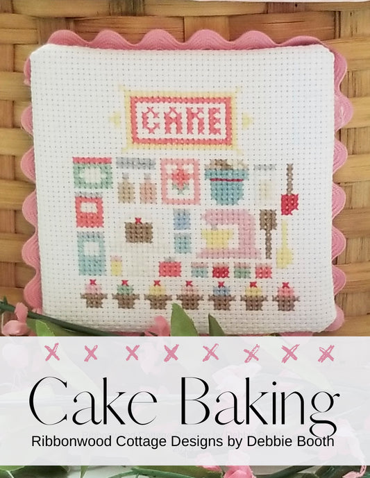 Cake Bakery Cake Baking Cross Stitch Pattern
